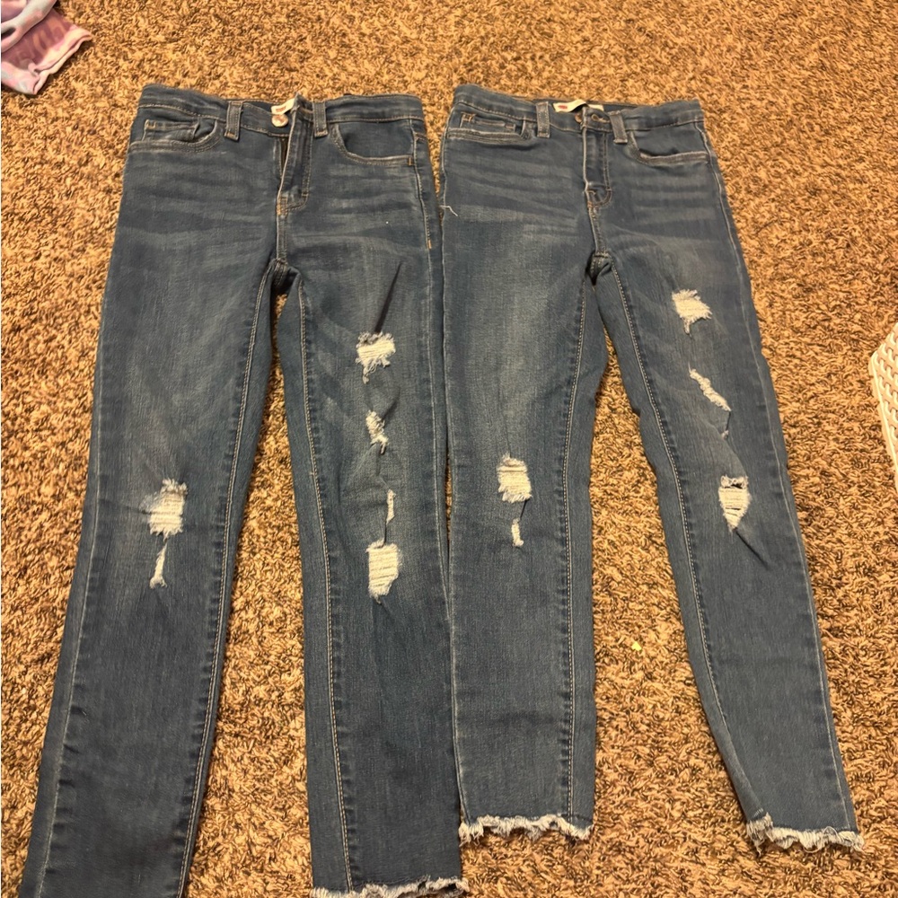 Stylish Blue Distressed Women Jeans